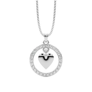 Skye Round Diamond Office Wear Pendant